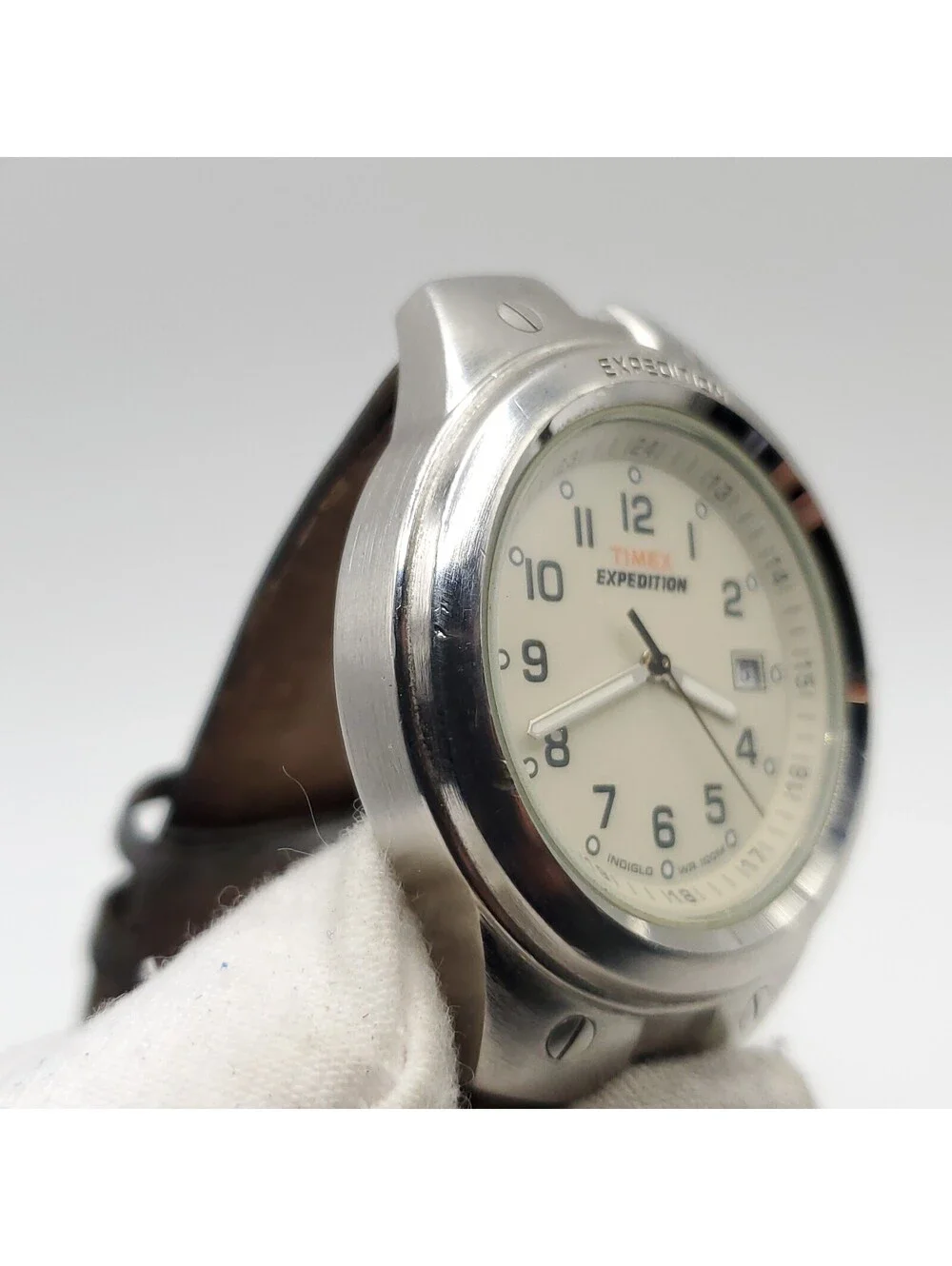 Timex Expedition Indiglo Men's 40mm Watch Date Dial New Battery